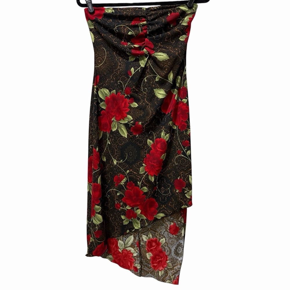 Vintage 90s Y2K Goth Fairy California Concepts dress asymmetrical Medium Floral